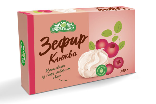 №2 Зефир белевский "Клюква" 250г в Батайске