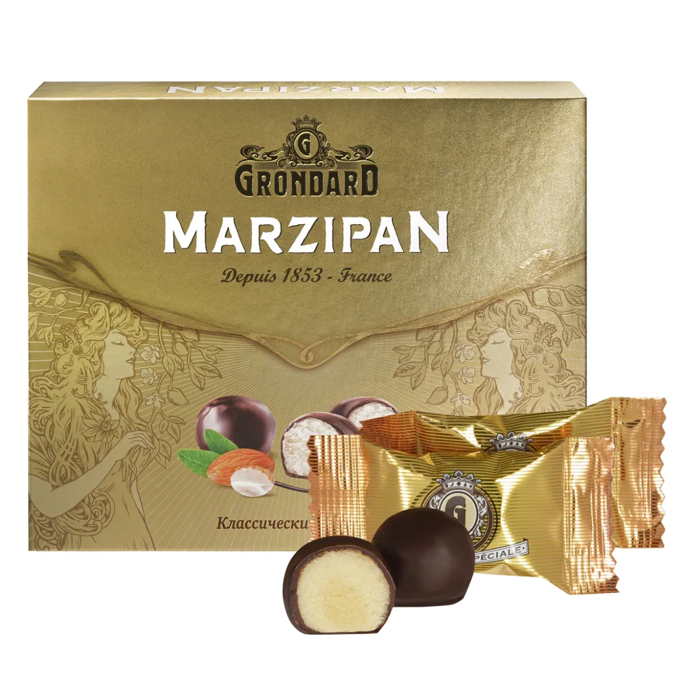  TM Grondard      (10836) Конфеты глазированные Марципановые Классика, 126г    в Батайске