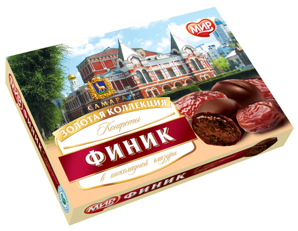 №2 КФ МИР Финики в шоколадной глазури 160г  в Батайске