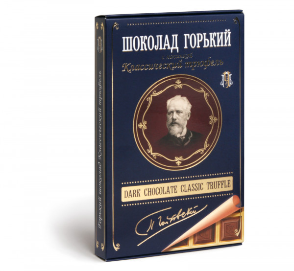 №1 Фабрика Томер  Горький шоколад ТРЮФЕЛЬ классический (Чайковский), 112г в Батайске