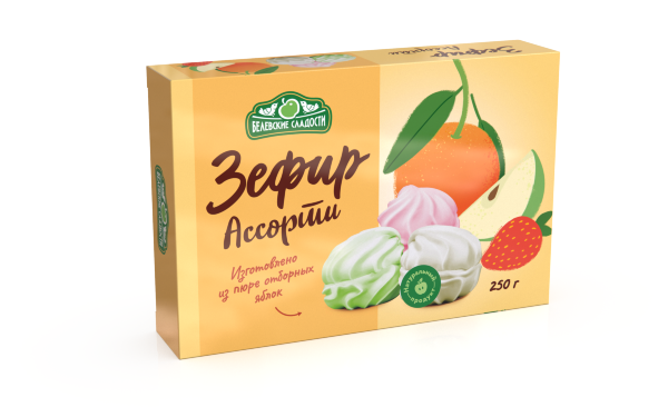 №2 Зефир белевский "Ассорти" 250г в Батайске